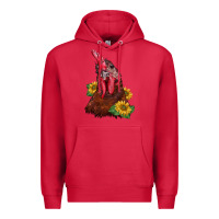 Cardinal rooster sunflower Premium Hoodie - BarkalooDesign