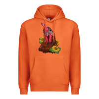 Carrot rooster sunflower Premium Hoodie - BarkalooDesign