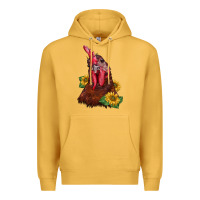Mustard rooster sunflower Premium Hoodie - BarkalooDesign