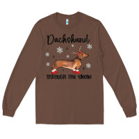 Chestnut dachshund through the snow Long Sleeve Tee - MaliasSmallBusiness