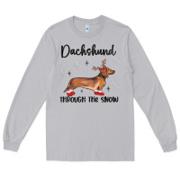 Moon Dust dachshund through the snow Long Sleeve Tee - MaliasSmallBusiness