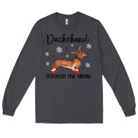 Smoke dachshund through the snow Long Sleeve Tee - MaliasSmallBusiness