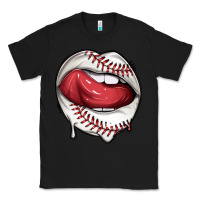 Black sports lips baseball Classic Tee - texasbilliewilder