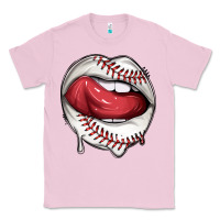 Bubblegum Pink sports lips baseball Classic Tee - texasbilliewilder