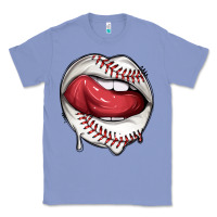 Colony Blue sports lips baseball Classic Tee - texasbilliewilder