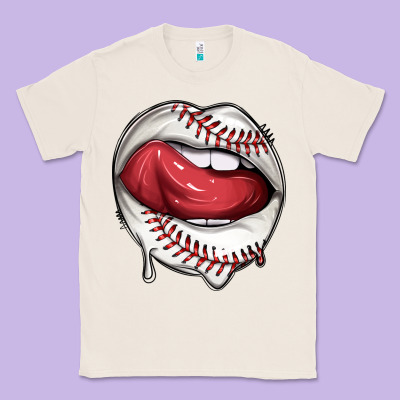 Sports Lips Baseball Classic Tee Designed By Texasbilliewilder