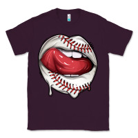 Plum sports lips baseball Classic Tee - texasbilliewilder