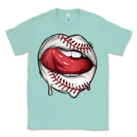 Seafoam sports lips baseball Classic Tee - texasbilliewilder