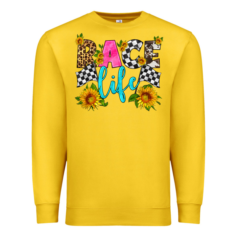 Race Life Premium Sweatshirt by HRA Design Shop | Teevron