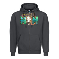 Smoke mom with bull skull Zipper Hoodie - Zillion Design Studio