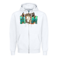 White mom with bull skull Zipper Hoodie - Zillion Design Studio