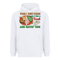 White torn between lookin like a snack and eatin one Heavyweight Hoodie - FaDigitalArtStudio
