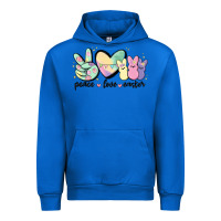 Cobalt peace love peeps Urban Hoodie - MaliasSmallBusiness
