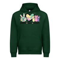 Forest Green peace love peeps Urban Hoodie - MaliasSmallBusiness