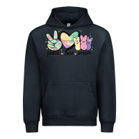 Navy peace love peeps Urban Hoodie - MaliasSmallBusiness