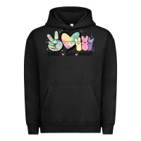 Pigment Black peace love peeps Urban Hoodie - MaliasSmallBusiness