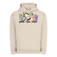 Pigment French Oak peace love peeps Urban Hoodie - MaliasSmallBusiness