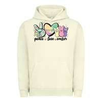 Pigment Pistachio peace love peeps Urban Hoodie - MaliasSmallBusiness