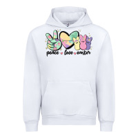 White peace love peeps Urban Hoodie - MaliasSmallBusiness