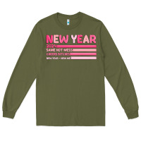 Army Green 2024 new year Long Sleeve Tee - MaliasSmallBusiness
