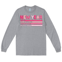 Heather Grey 2024 new year Long Sleeve Tee - MaliasSmallBusiness