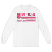 White 2024 new year Long Sleeve Tee - MaliasSmallBusiness