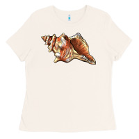 Bone sea   shell Ladies Tee - BarkalooDesign