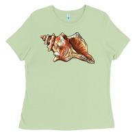 Matcha sea   shell Ladies Tee - BarkalooDesign