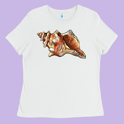 Sea   Shell Ladies Tee Designed By Barkaloodesign