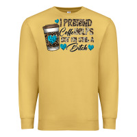 Antique Gold coffee Premium Sweatshirt - CowhideDigitalArt