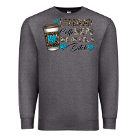 Charcoal Heather coffee Premium Sweatshirt - CowhideDigitalArt