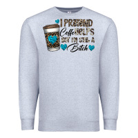 Heather Grey coffee Premium Sweatshirt - CowhideDigitalArt