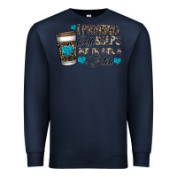 Navy coffee Premium Sweatshirt - CowhideDigitalArt