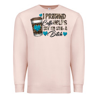 Pale Pink coffee Premium Sweatshirt - CowhideDigitalArt