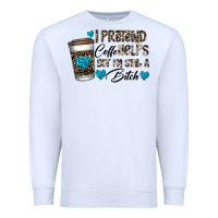 White coffee Premium Sweatshirt - CowhideDigitalArt