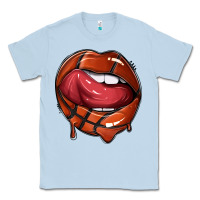 Dusty Blue sports lips basketball Classic Tee - texasbilliewilder