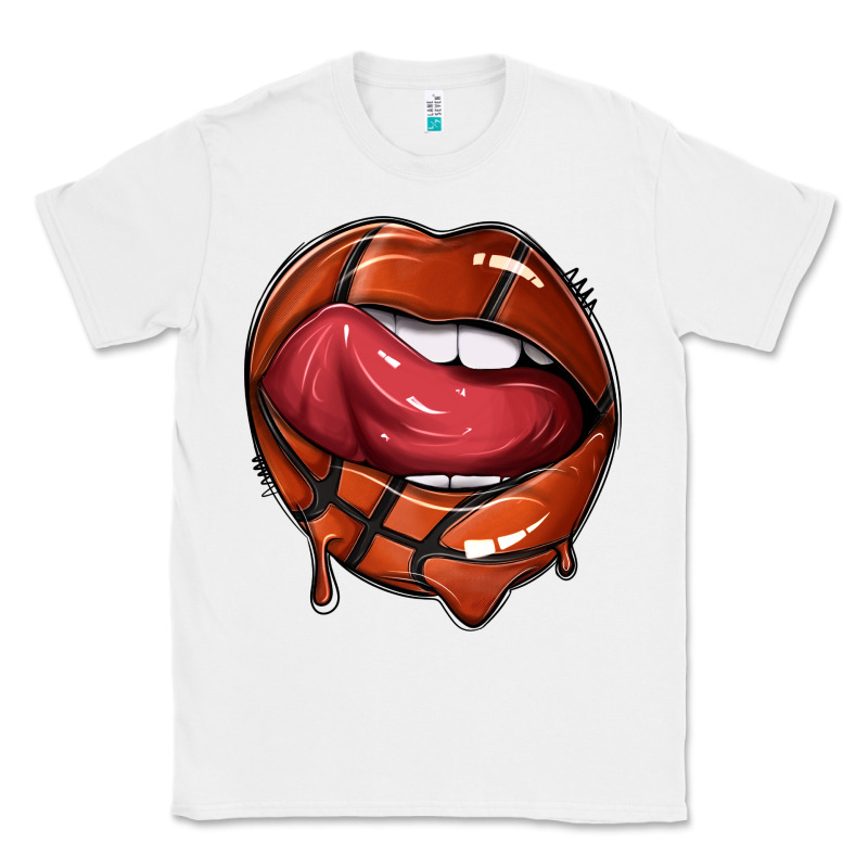 Sports Lips Basketball Classic Tee by texasbilliewilder | Teevron