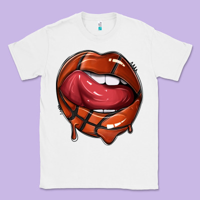 Sports Lips Basketball Classic Tee Designed By Texasbilliewilder