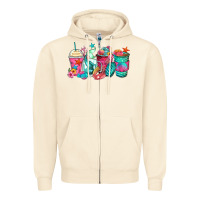 Sandshell mermaid tail coffee cups Zipper Hoodie - Zillion Design Studio