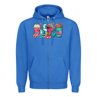 True Royal mermaid tail coffee cups Zipper Hoodie - Zillion Design Studio