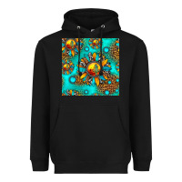 Black western sunset sunflowers seamless pattern Heavyweight Hoodie - HRA Design Shop