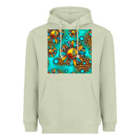 Matcha western sunset sunflowers seamless pattern Heavyweight Hoodie - HRA Design Shop