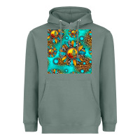 Western Sunset Sunflowers Seamless Pattern Heavyweight Hoodie | Teevron