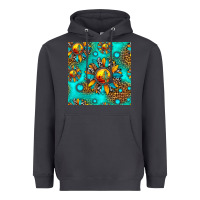 Smoke western sunset sunflowers seamless pattern Heavyweight Hoodie - HRA Design Shop