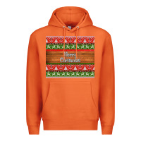 Carrot merry christmas knitted reindeer pattern Premium Hoodie - Jasminsmagicworld