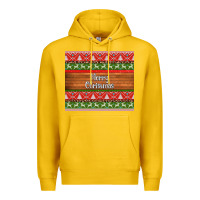 Lemon merry christmas knitted reindeer pattern Premium Hoodie - Jasminsmagicworld