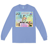 Colony Blue artist life Long Sleeve Tee - MaliasSmallBusiness