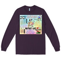 Plum artist life Long Sleeve Tee - MaliasSmallBusiness