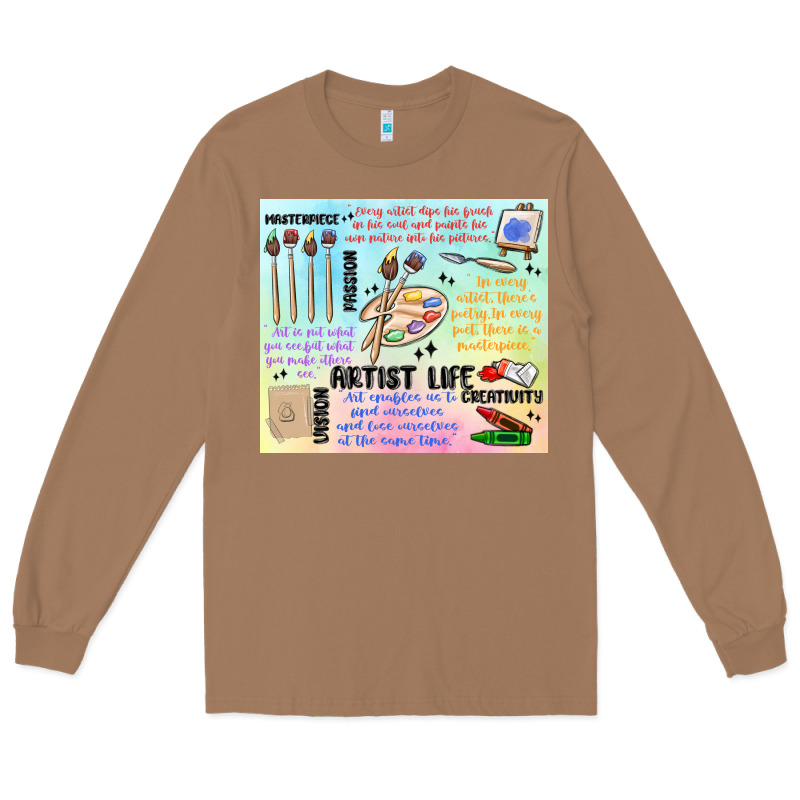 Artist Life Long Sleeve Tee by MaliasSmallBusiness | Teevron