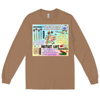 Toasted Coconut artist life Long Sleeve Tee - MaliasSmallBusiness